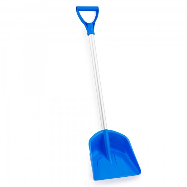Kunststoff Kinderschaufel mit 71 cm Alustiel - Farbe: blau