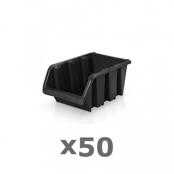 50 x Lagerbox Größe 1 schwarz