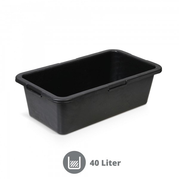40 Liter Mörtelkasten schwarz
