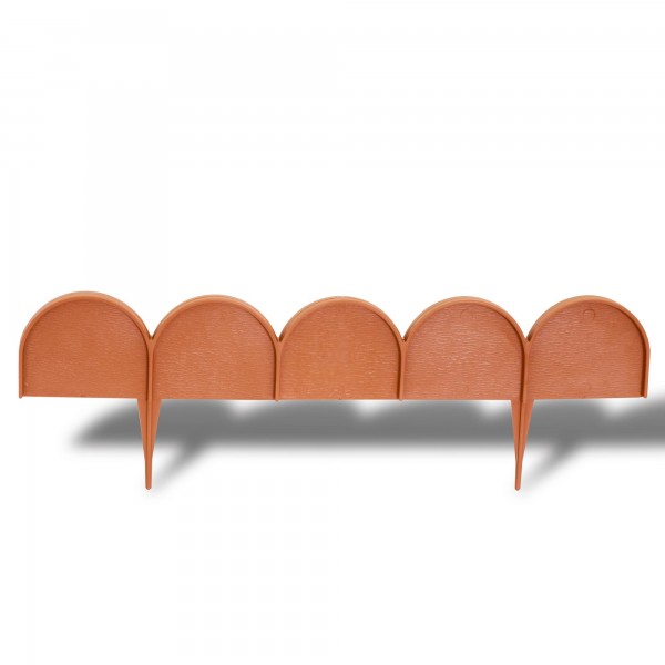 Rasenkante Bogen 10 m x 9 cm terracotta