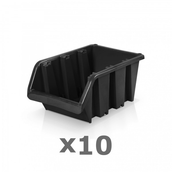 10 x Lagerbox Größe 3 schwarz