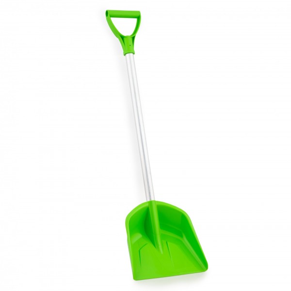 Kunststoff Kinderschaufel mit 71 cm Alustiel - Farbe: grün