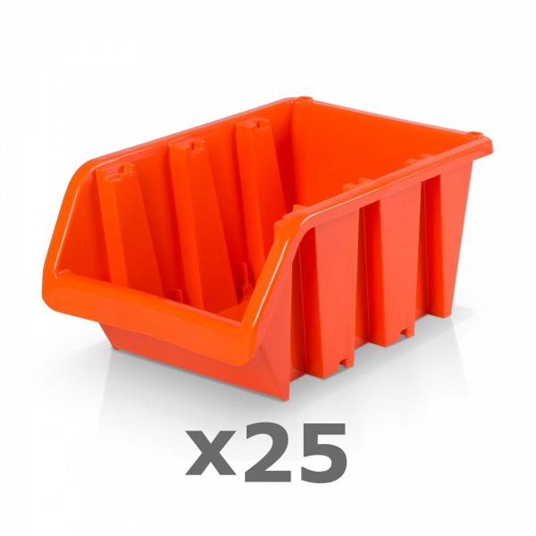 25 x Lagerbox Größe 5 rotbraun