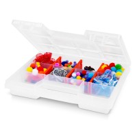 Kunststoff Sortimentskasten transparent - 11 Fächer - 195x155x35 mm Kunststoff Sortimentskasten transparent - 11 Fächer - 195x155x35 mm