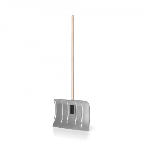 Schneeschieber Alu 50 cm mit Holzstiel