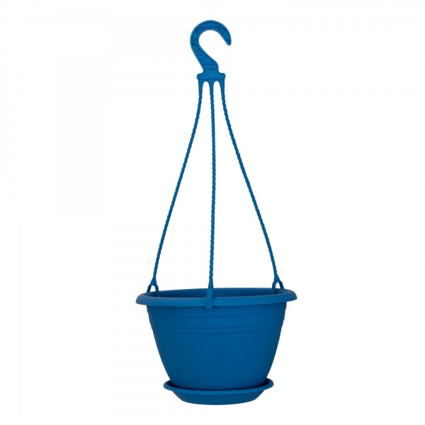 Hängeampel hellblau 25 cm Untersetzer + Aufhängung