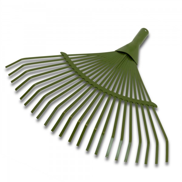 Fächerbesen mit 22 Federdrahtzinken - 45 cm