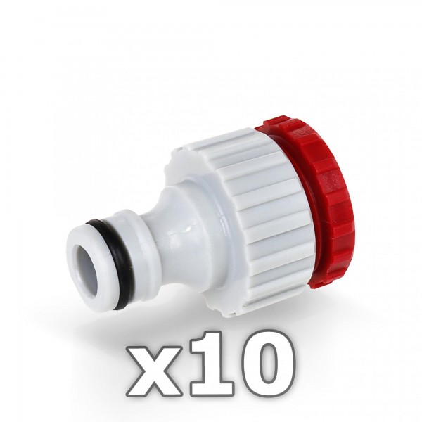 10 x Berlan Hahnstück für Wasserhahn 1/2 + 3/4'' Zoll - RED LINE -