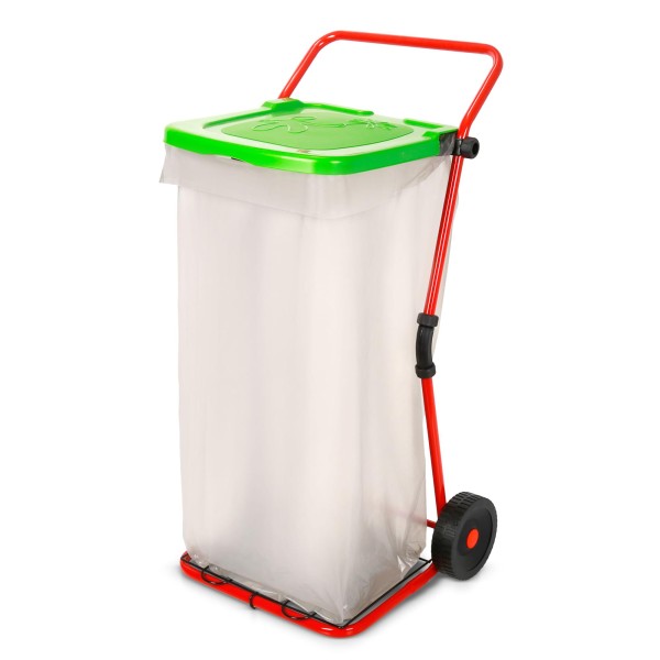 Müllsackständer fahrbar 186 mit Deckel + 1 Sack