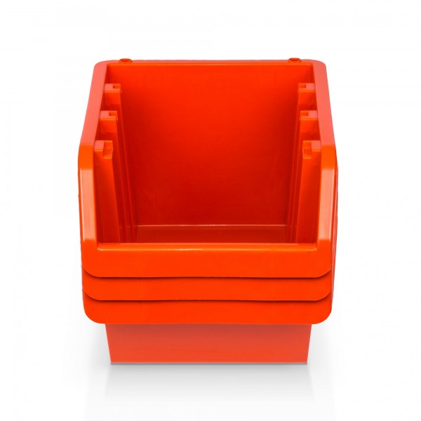 5 x Lagerbox Größe 4 rotbraun