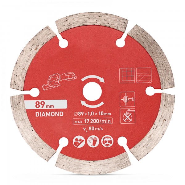Diamanttrennscheibe Ø 89 x 1,0 x 10 mm