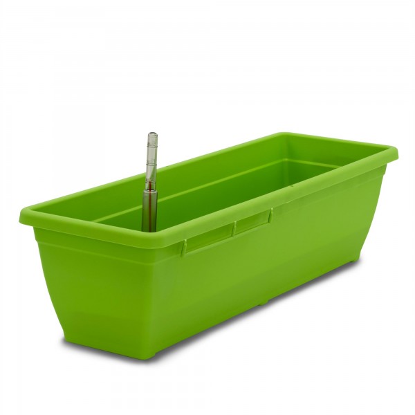 Bewässerungskasten 60 cm AquaToscana grün + Wasserstandsanzeiger