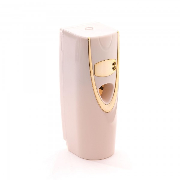 Automatischer Duftspender für Raumduft - weiß/gold - 23,5 x 8 x 8,5 cm