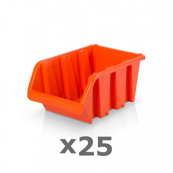 25 x Lagerbox Größe 3 rotbraun