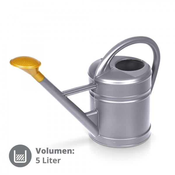 Gartengießkanne Antiqua 5 Liter zink
